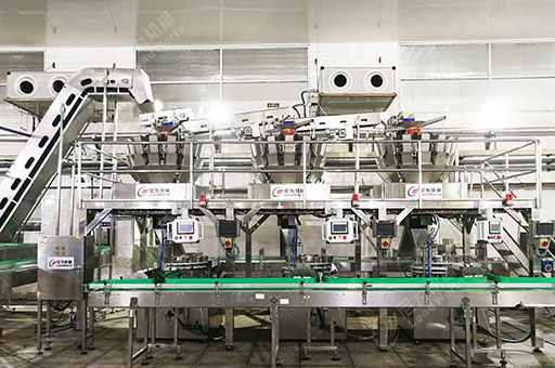多臺(tái)多頭秤灌裝機(jī)